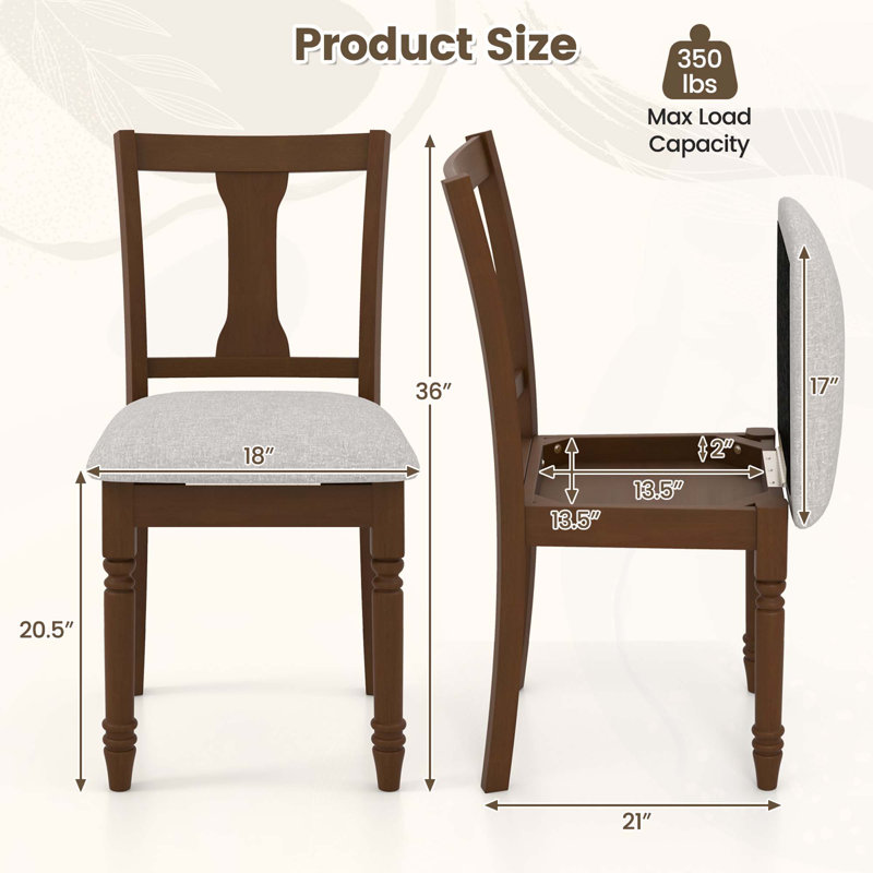 Chaise d'appoint Yentin, Brun / Gris clair