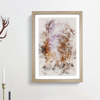 A Road Through The Woods - Single Picture Frame Painting on MDF