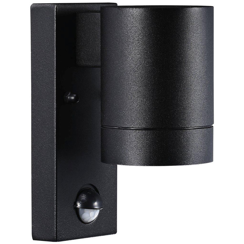 16cm H Outdoor Armed Sconce, Black