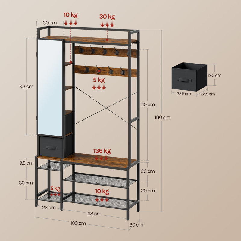 100cm Adjustable Clothing Rack