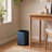 1.8 Gallon Metal Kitchen Trash Can – Waterproof, Decorative Small Garbage Bin for Bathroom, Office, Bedroom – Blue-135945784