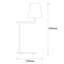 Lampe de table noire 19,69 po Ellesmere