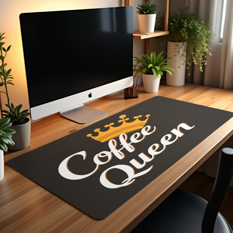 Polyester Desk Pad, 14.4x12.1