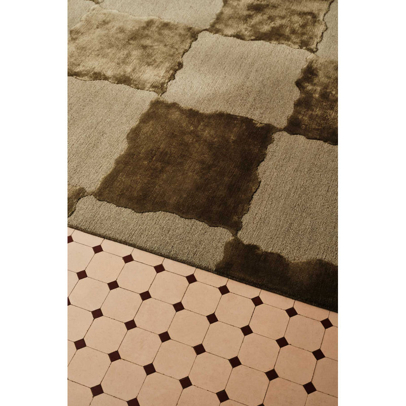 The Rug Company X Kelly Wearstler Arwen Area Rug, Moss, Rectangle 6' x 9'