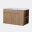 Ensemble de meuble-lavabo simple 30 po avec plateau en céramique Deontrae-506782563