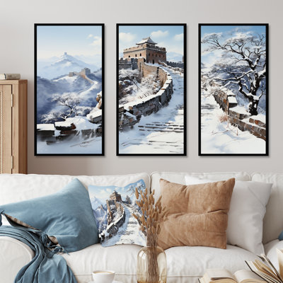 Grande muraille de Chine en hiver 2 - Art mural Chine