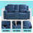 69" Manual Recliner Loveseat With Cup Holders &  Storage-842969313