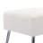 Lora Mid-Century Modern Tufted Leather Bench, 44" Wide with Metal Legs-839558803-877218763