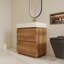 Ensemble de meuble-lavabo simple 30 po avec lavabo en résine, meuble-lavabo sur pied avec 2 tiroirs-1652665708