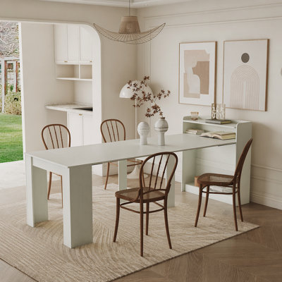 Modern Extendable Dining Table with Storage