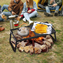 VEVOR 22.4 in. Heavy Duty Steel Folding Campfire Grill