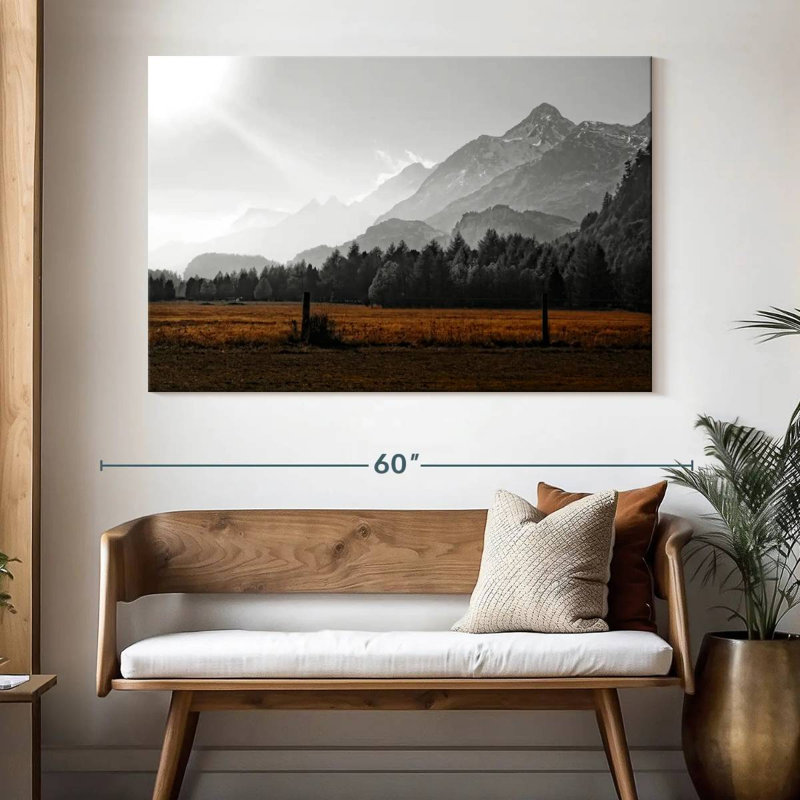 Montagnes d'Alvord dans les Alpes Suisses, H 34 po x l 51 po