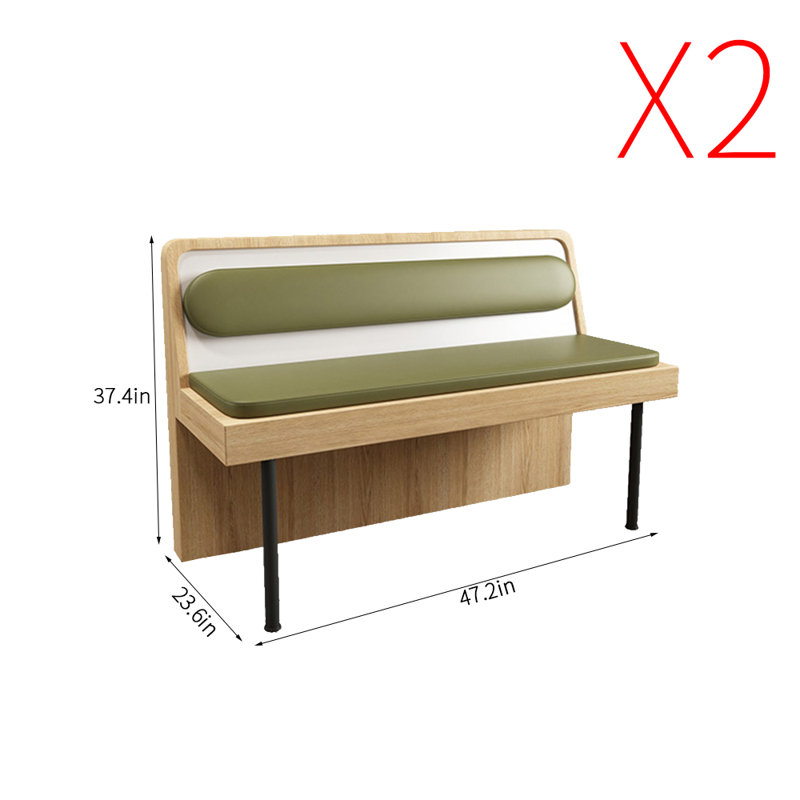 Banc rembourré simple et élégant