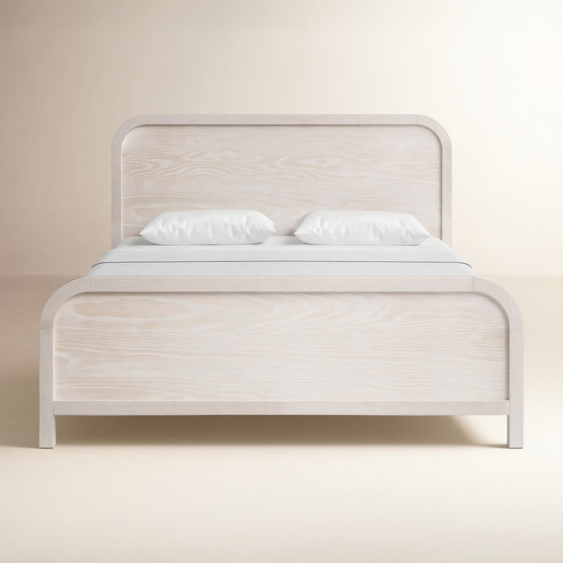 Essie Platform Bed, King, White