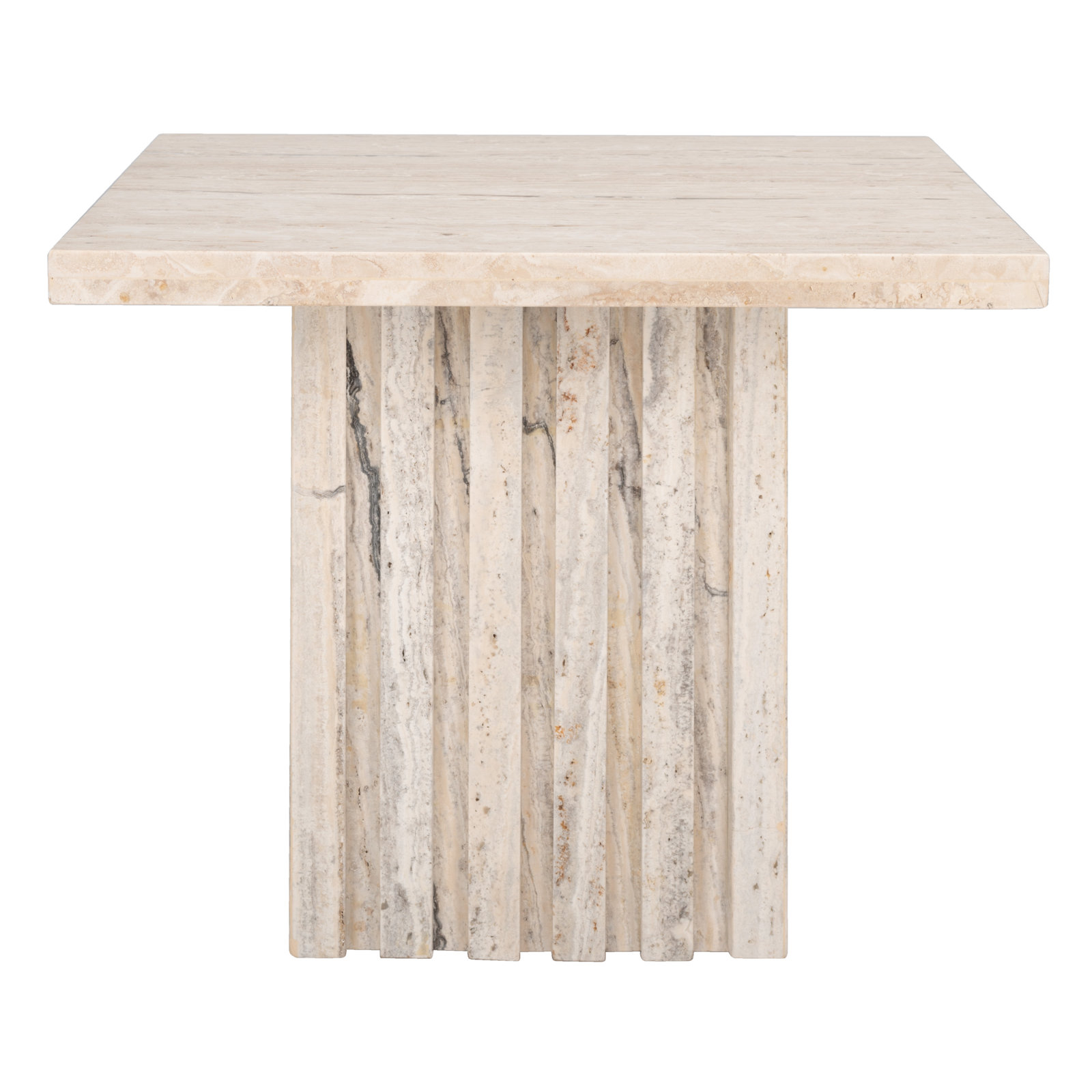 Pristina End Table, Beige, 16" H x 21" W x 21" D