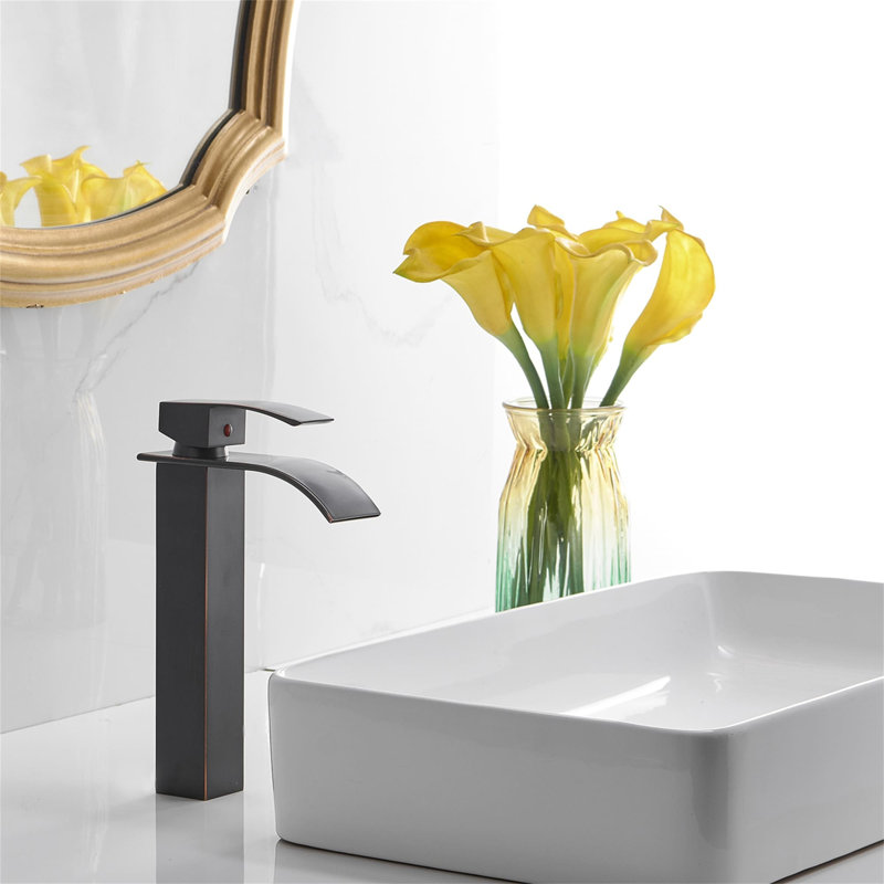 Single-handle Bathroom Faucet with Drain Assembly, Oil Rubbed Bronze
