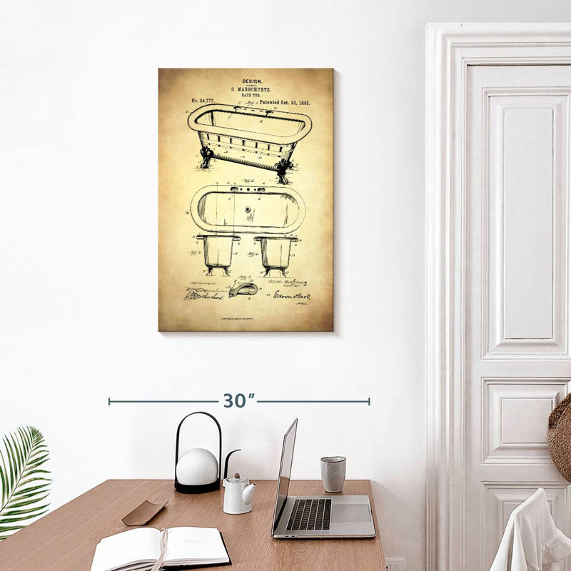 Bath Tub 1895 Kynaat, 30" H x 20" W