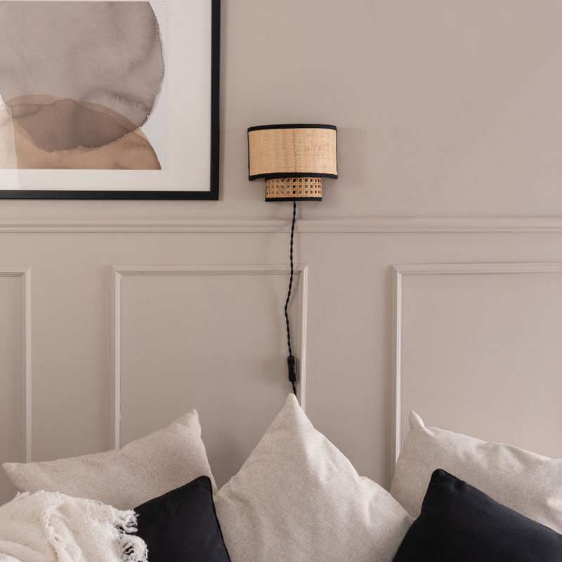 Alisiya Plug-in Flush Mounted Sconce, No