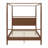 Solid Wood Canopy Bed Frame Four Posters Bed-655764483