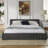 Queen Size Upholstered Bed Frame-1081079193