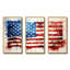 Aquarelle, drapeau américain I - drapeau États-Unis, art mural-103164485-103164489