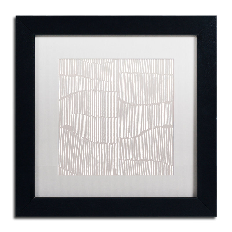 « spaces between i », impression sur toile, H 11 po x l 14 po x P 0,5 po, Noir, Cadre noir