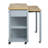 47 Inch Kitchen Island, Extendable Dining Table, Rubber Wood Veneer, Internal Storage, 2 Ac Outlets, 1 , Type - C, Mobile Design Island With Storage Rack, Power Outlet, Drawers, Cabinets, 6+2 Wheels,-1887232526