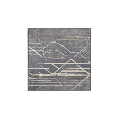 Tapis gris lavable à la machine