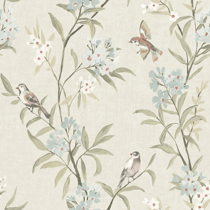 Papier peint thé vert olive, Beige