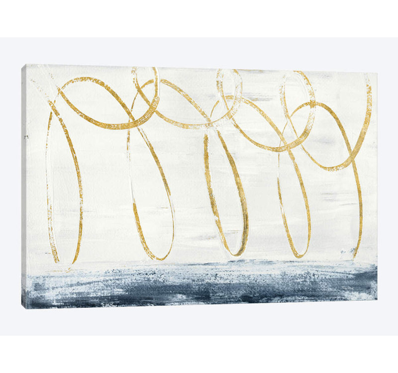 « city beach gold », impression sur toile, H 8 po x l 12 po x P 0,75 po, Toile tendue, Pas de tapis