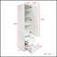 Garde-manger standard standard, grande armoire autoportante avec une porte et deux tiroirs pour un rangement efficace et une conception élégante