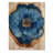 Blue Wildflowers Leaves Wood Slide III - Wildflowers Wood Print - On Natural Pine Wood-1931737197