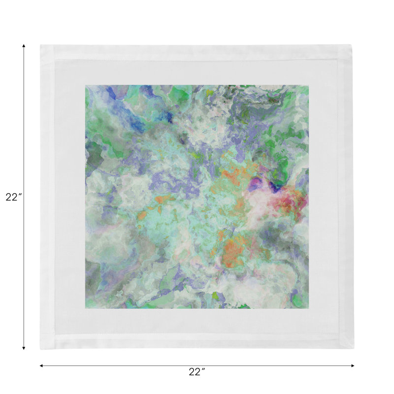 Serviettes de table en satin de coton Impressionism, Spring