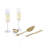 Arbane Champagne Glass Set with Cake Knife