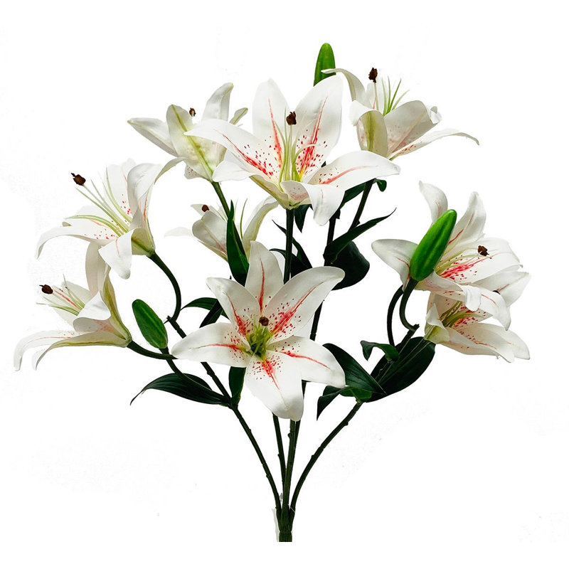 Arrangement floral de lys artificiels