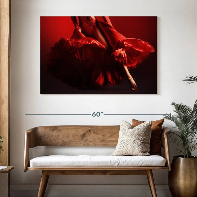 Danseuse de flamenco Enn, H 32 po x l 48 po