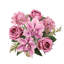 Bouquet de tiges de fleurs artificielles, orchidées et cymbidium-397640948