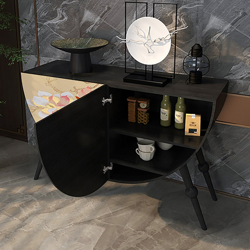 Armoire décorative rétro en demi-cercle