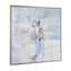 Framed Wall Art with Canvas People Silver Frame