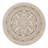 Round Medallion Stain-Resistant Beige Area Rug-1598975963
