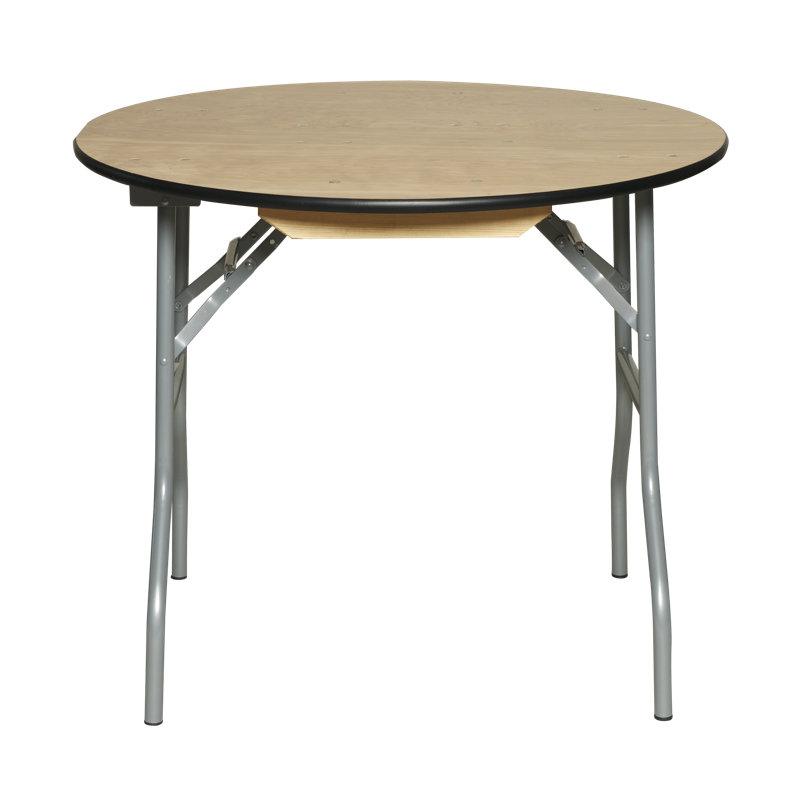 Table pliante portable WFT, Rebord en caoutchouc, H 30 po x L 30 po x P 30 po