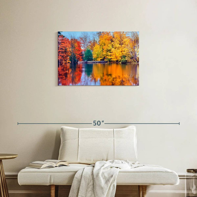 Feuillage d'automne coloré Alvord, lac Ossipee, H 20 po x l 30 po