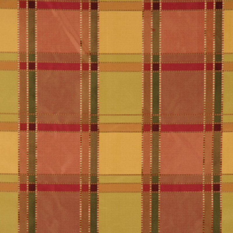 Tissu en soie Premier, Rouge / jaune