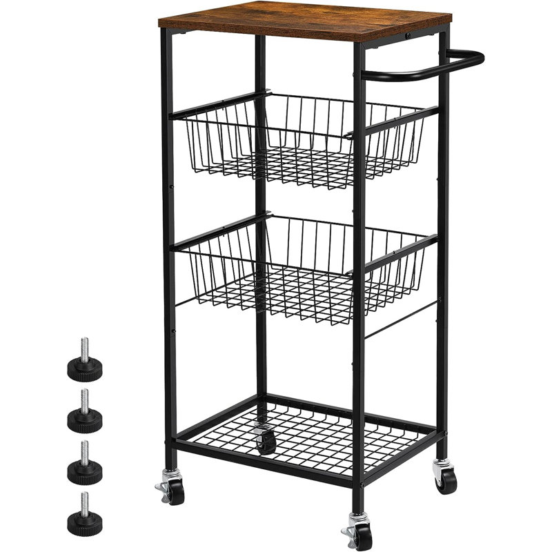 35.4'' H x 16.1'' W Utility Cart with Wheels