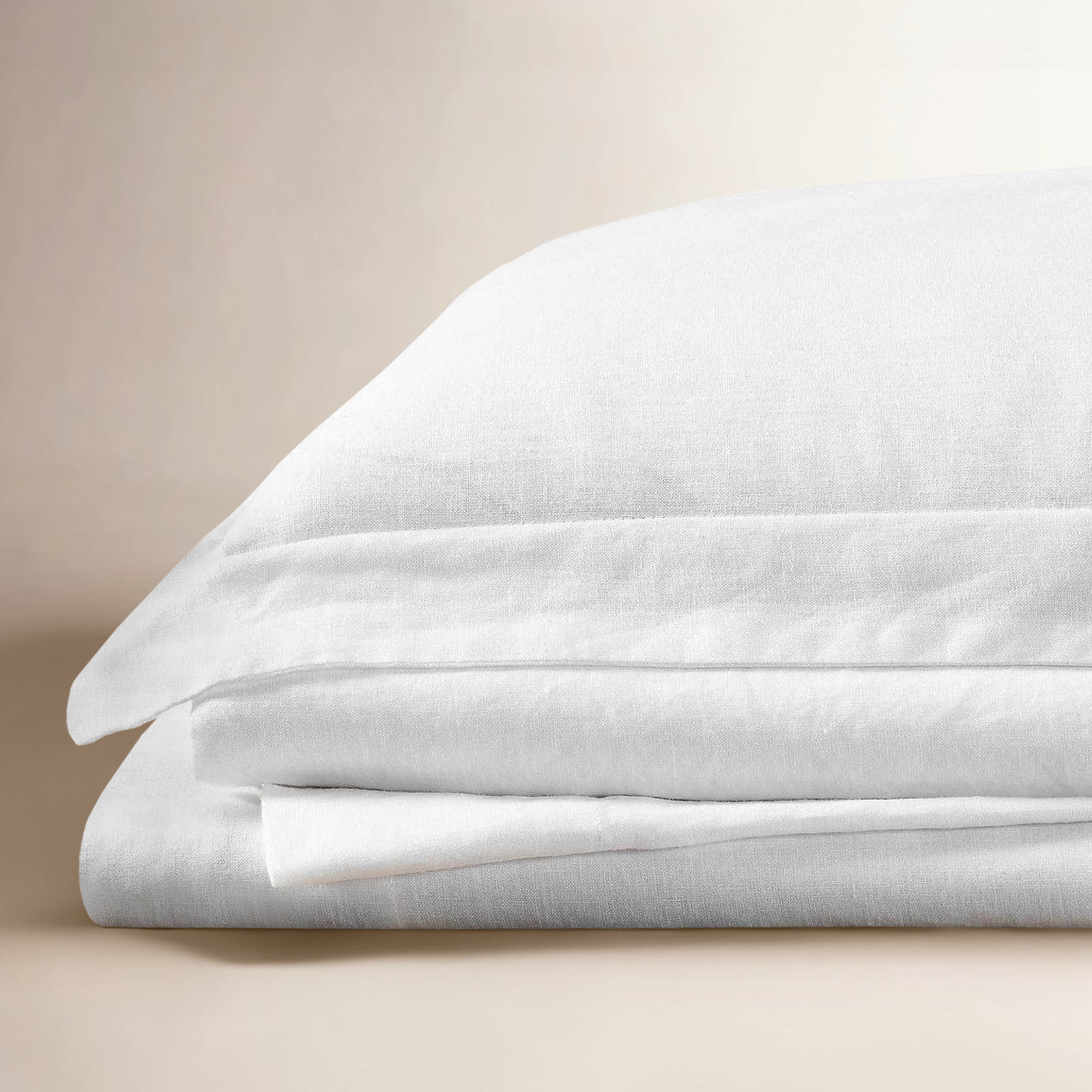 Nena 100% Linen Standard Sheet Set, Full / Queen, White