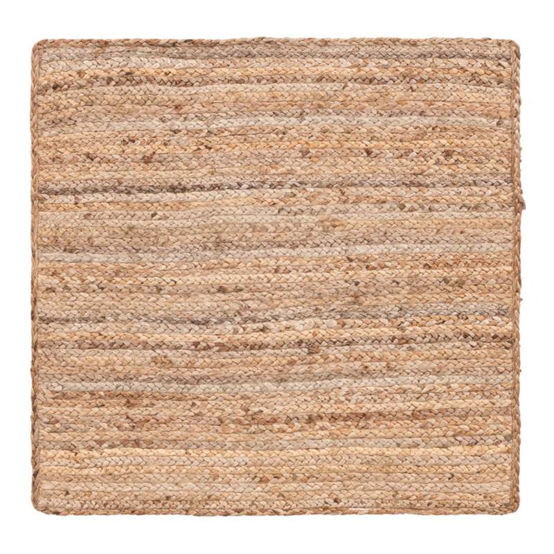 Meador Hand Braided Chindi Rugs, Square 3'3"