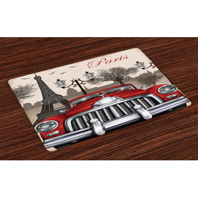 Kobe Landscape Parisian City Scenery Placemat