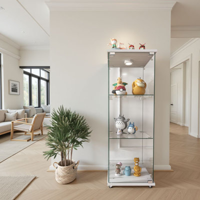 Modern Glass Display Cabinet with LED lights