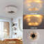 Ventilateur de plafond avec lumières Elegant Feather Design