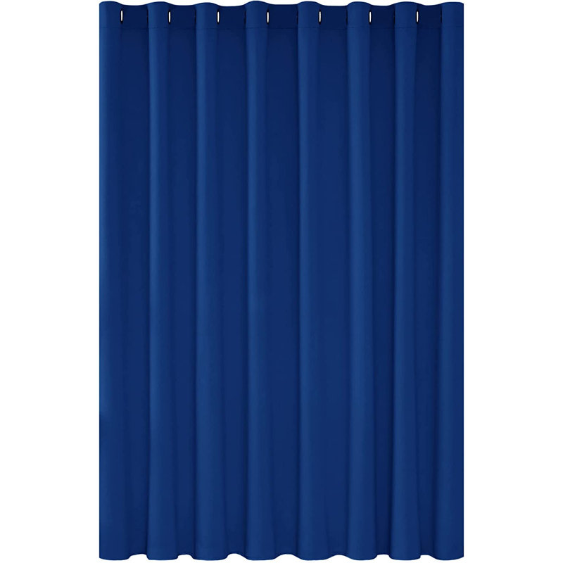 Deconovo Eyeletout Noiseuction Door Curtain Thermal Curtain Wide Width Curtain For Door 1 Panel, 254 W x 242 D cm, Dark Grey